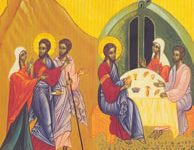 Jésus et les disciples d'Emmaüs
