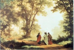 Jésus et les disciples d'Emmaüs